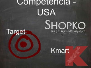 Competencia -
USA
Target
Kmart
 