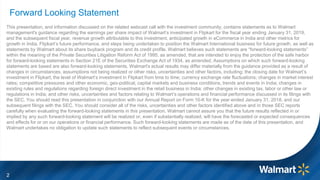 22
Forward Looking Statement
This presentation, and information discussed on the related webcast call with the investment ...