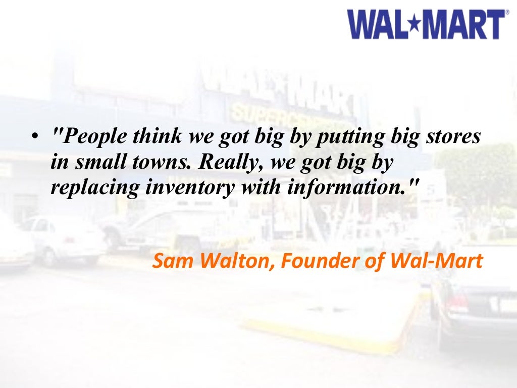 Walmart value chain analysis