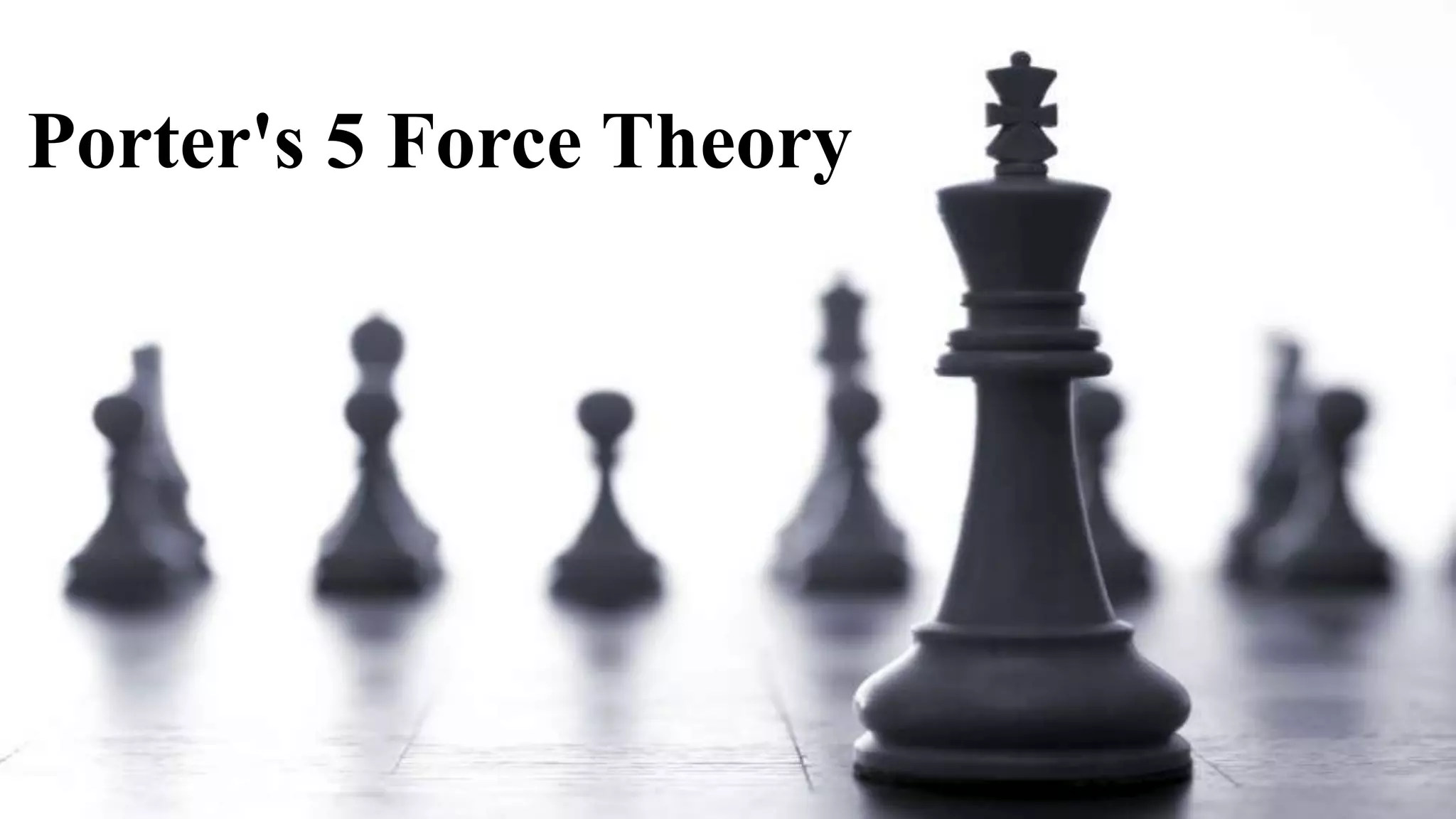 Porter's 5 Force Theory
 