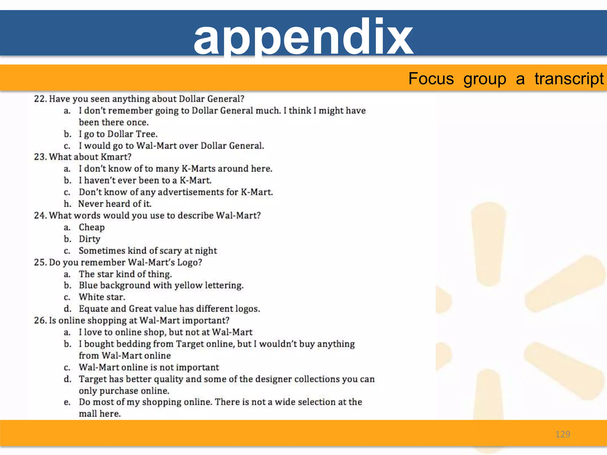 appendix
       Focus group a transcript




                         129
 