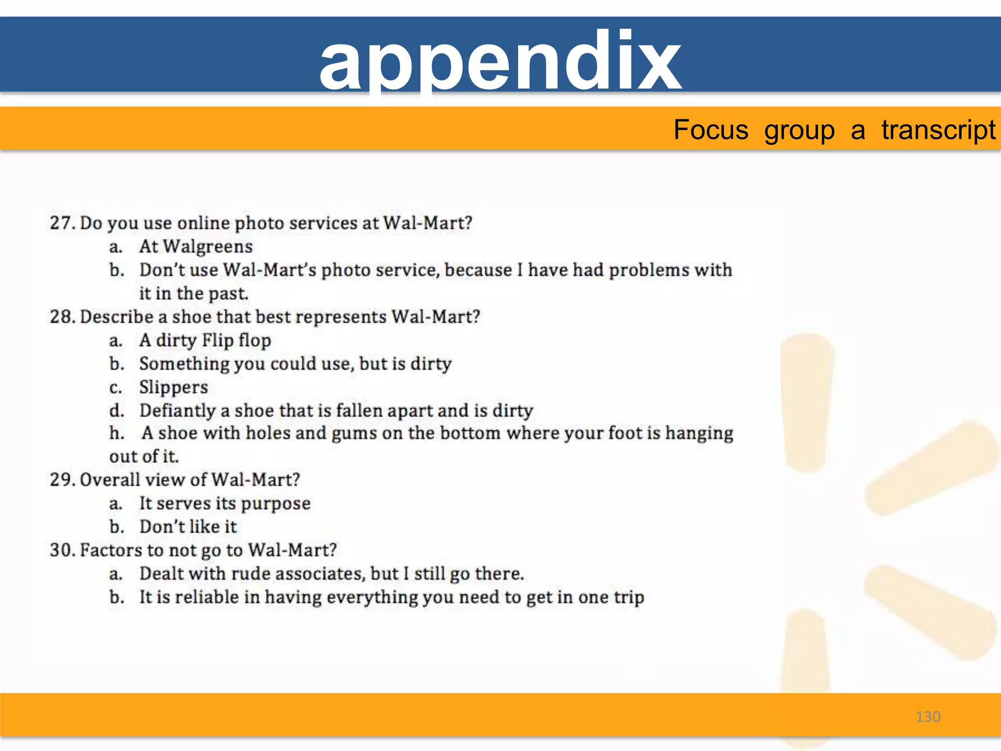 appendix
       Focus group a transcript




                         130
 