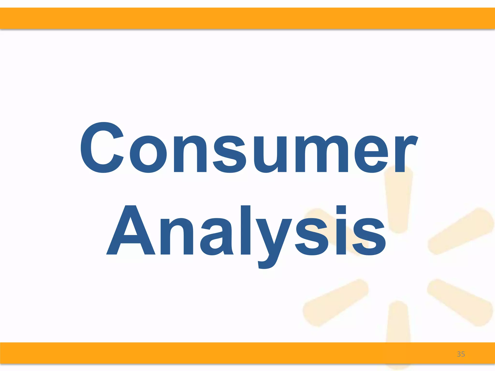 Consumer
 Analysis
            35
 
