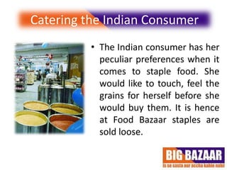 Wal Mart and BIG BAZAAR : A comparitive analysis