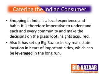 Wal Mart and BIG BAZAAR : A comparitive analysis
