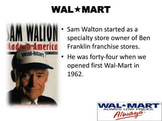 Wal Mart and BIG BAZAAR : A comparitive analysis