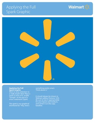 Walmart Pdf Statement Walmart brand guidelines | PDF