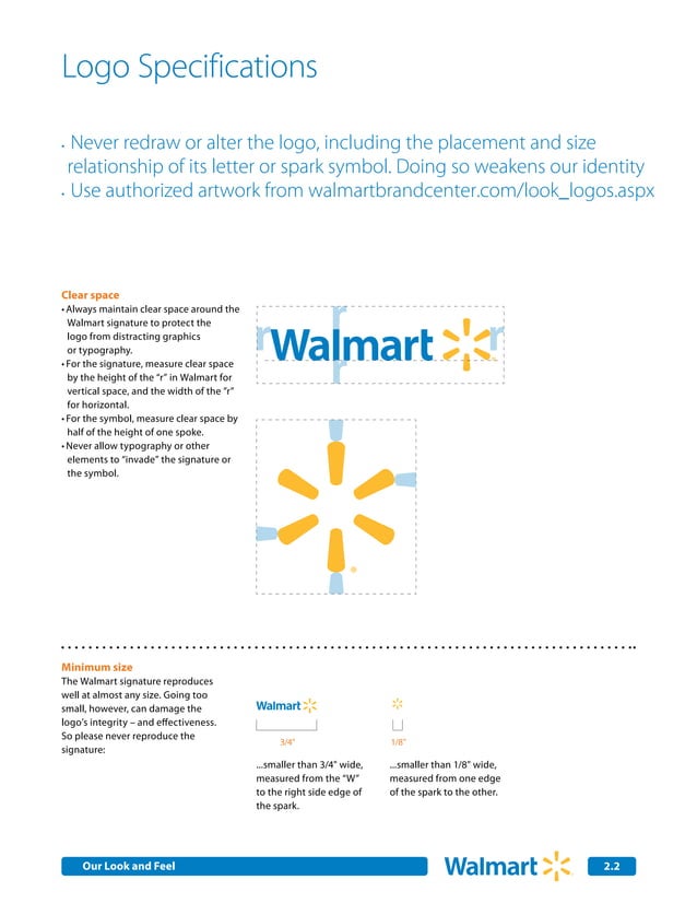 Walmart brand guidelines