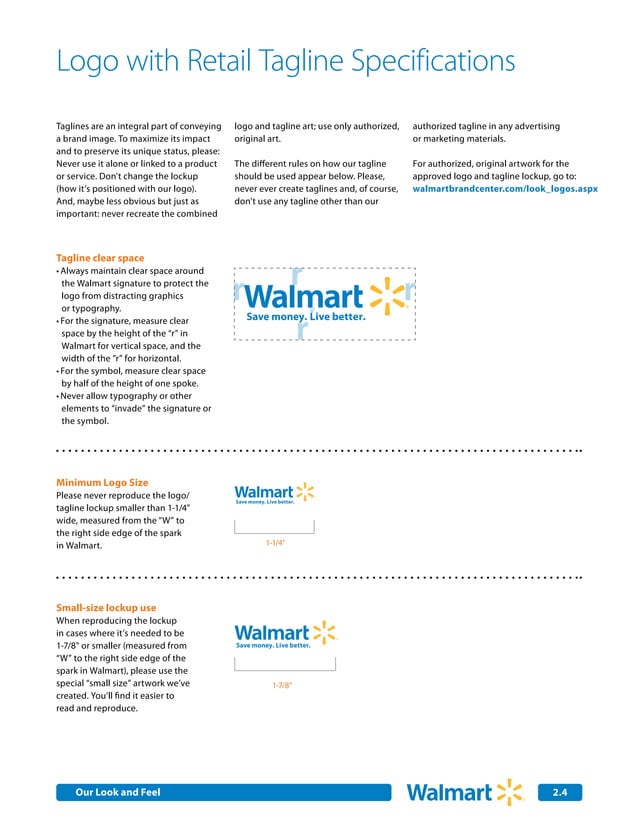 Walmart brand guidelines