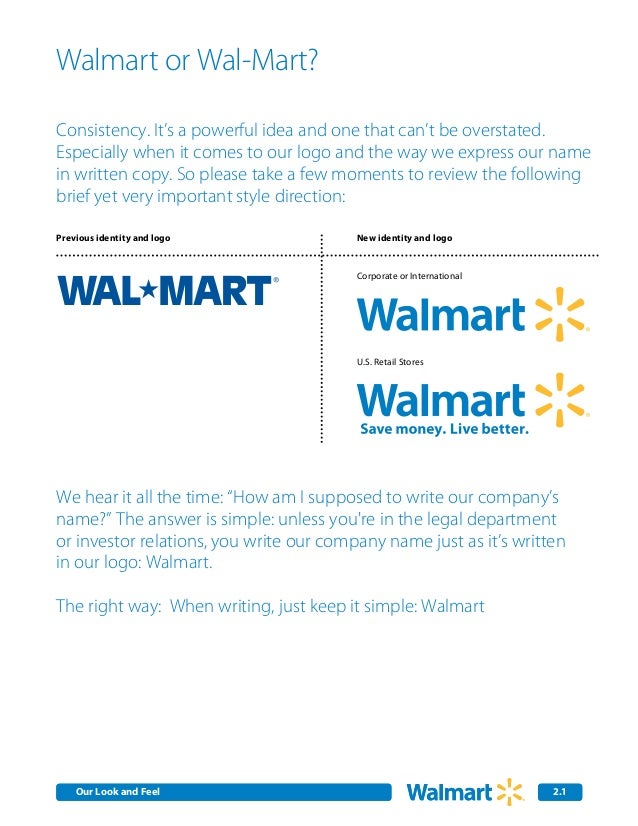 Walmart Brand Guidelines