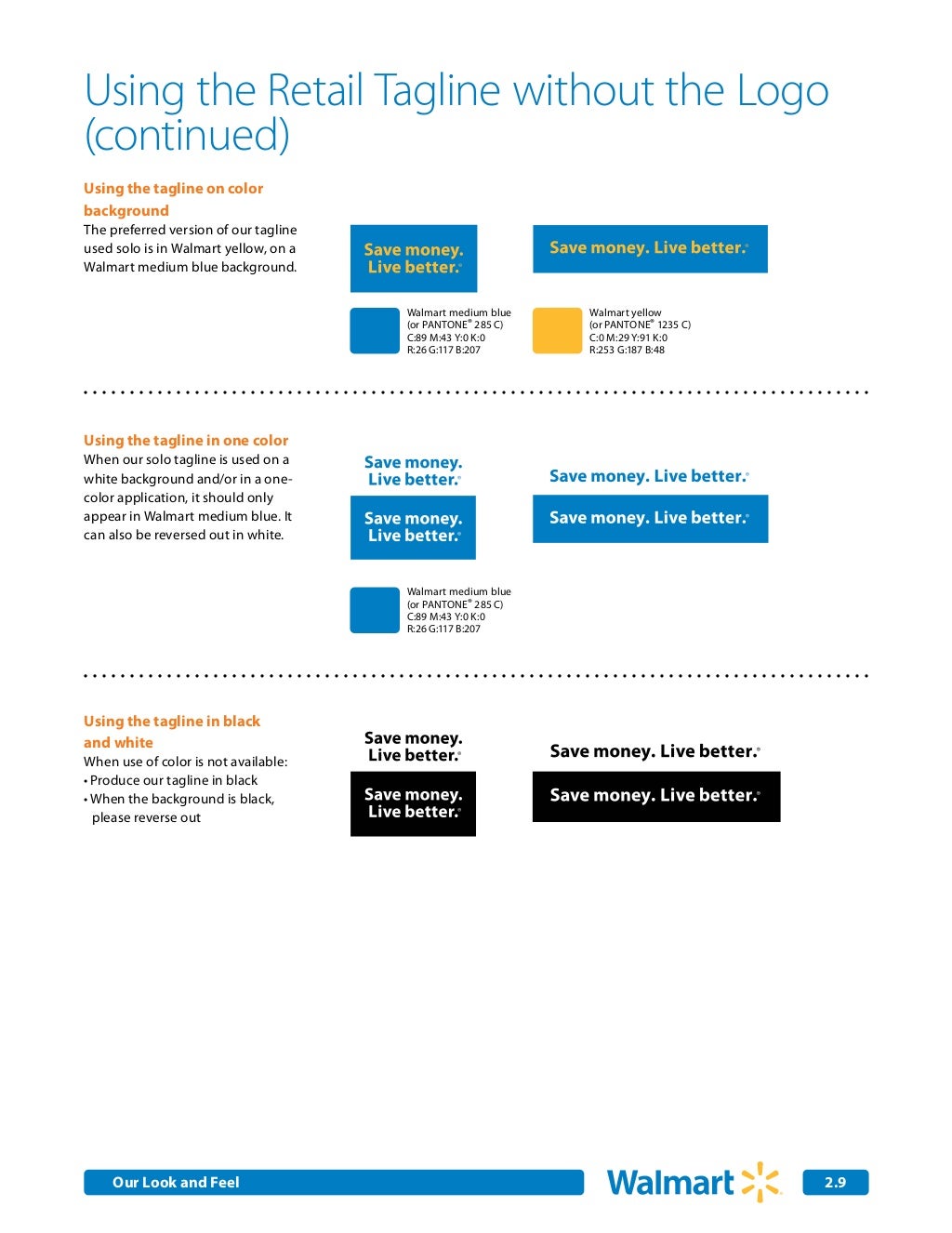 Walmart Brand Guidelines