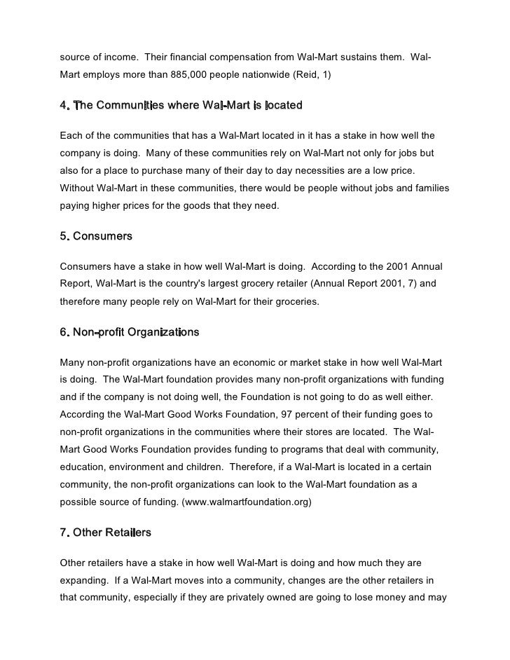 essays on walmart