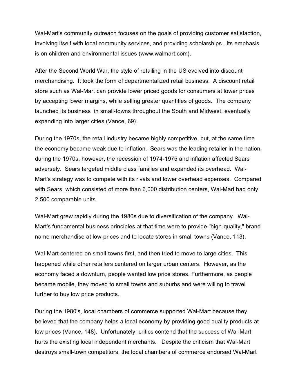 Wal Mart Case Study by dhimant