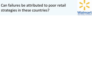 Can failures be attributed to poor retail
strategies in these countries?

 