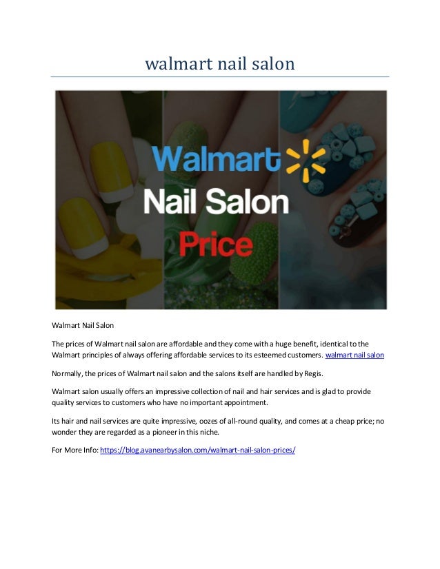 Walmart nail salon