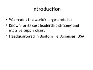 Walmart Introduction Walmart_Presentation.pptx presentation i | PPTX