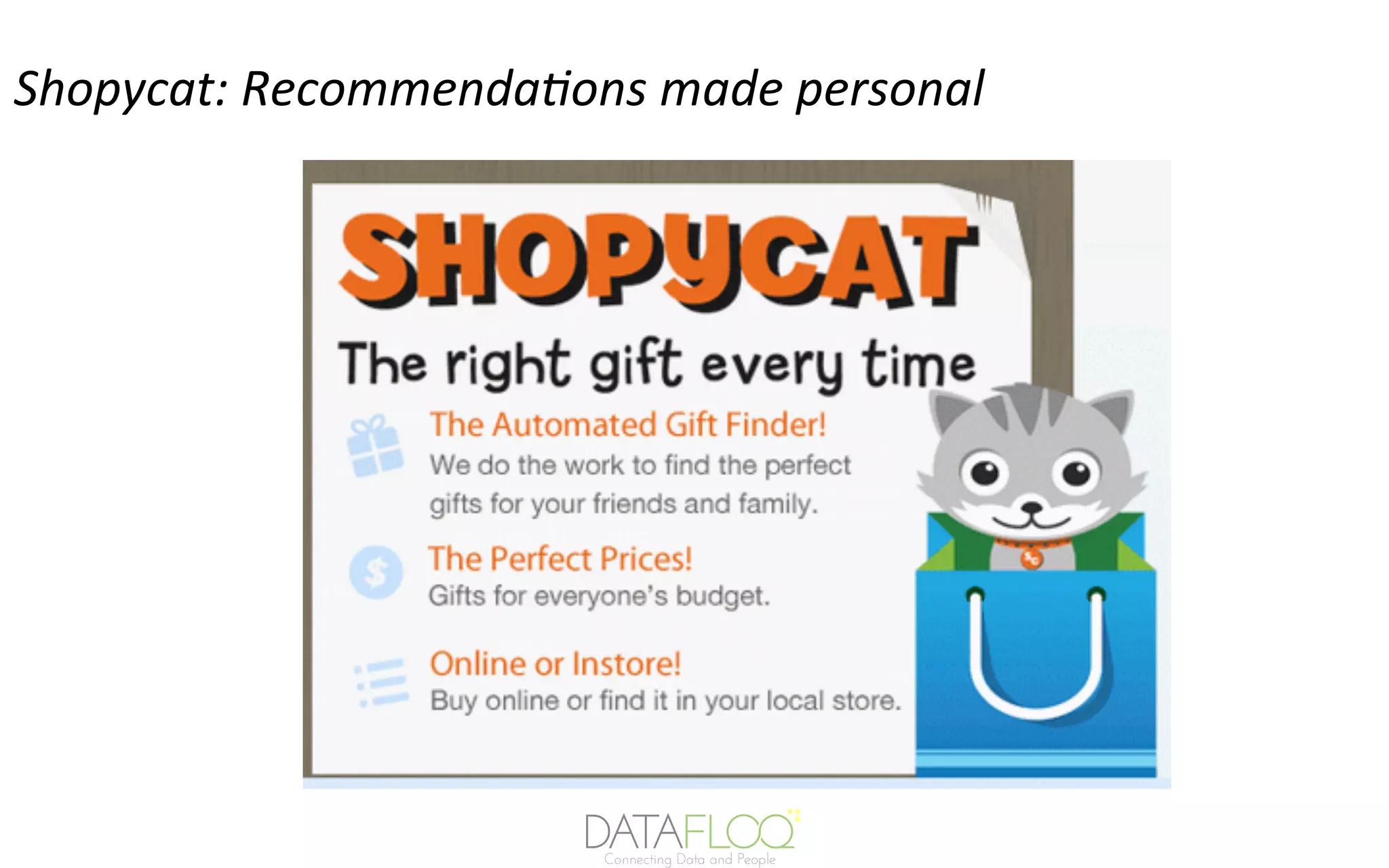 Shopycat:	RecommendaGons	made	personal	
 