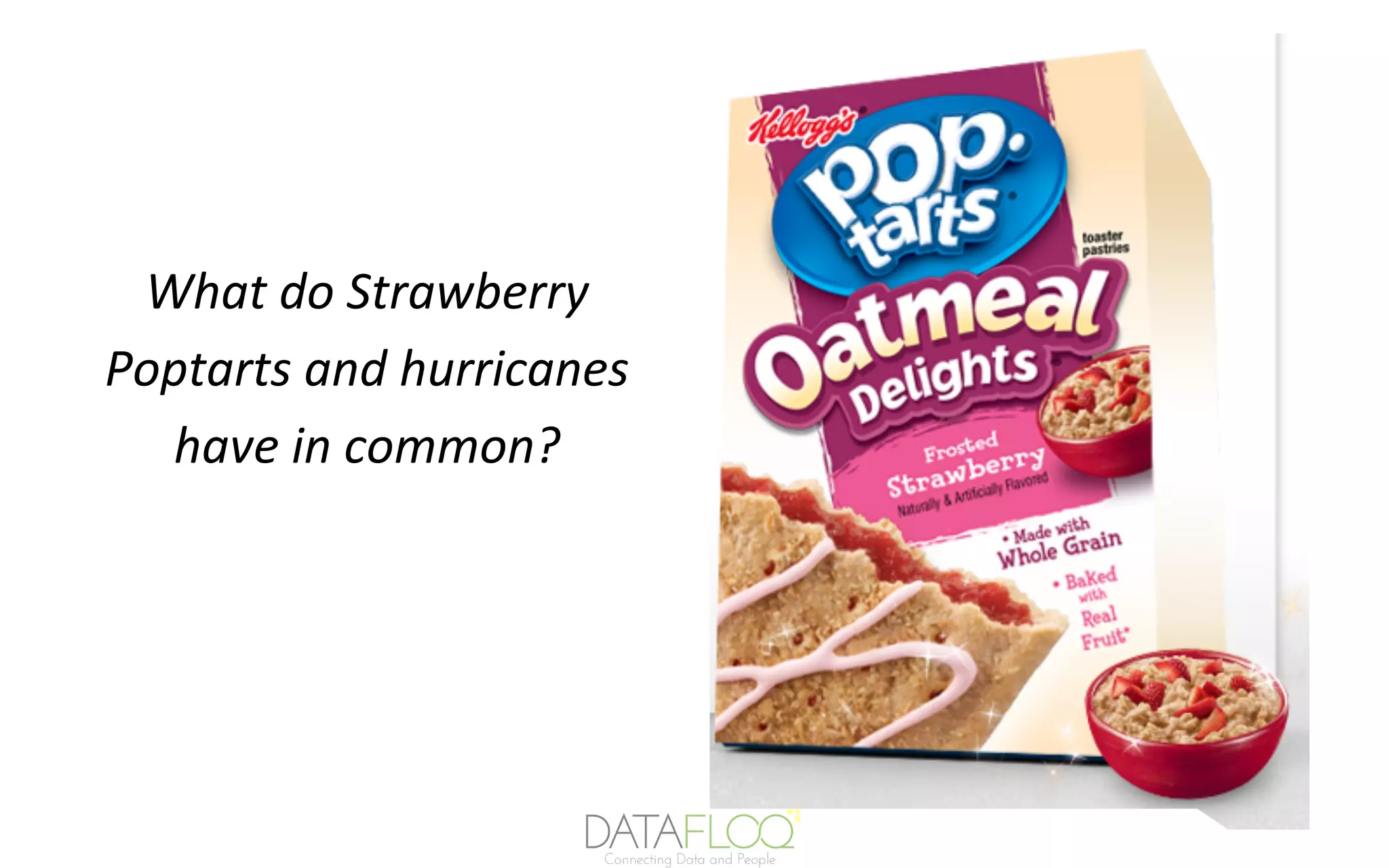 What	do	Strawberry	
Poptarts	and	hurricanes	
have	in	common?	
 