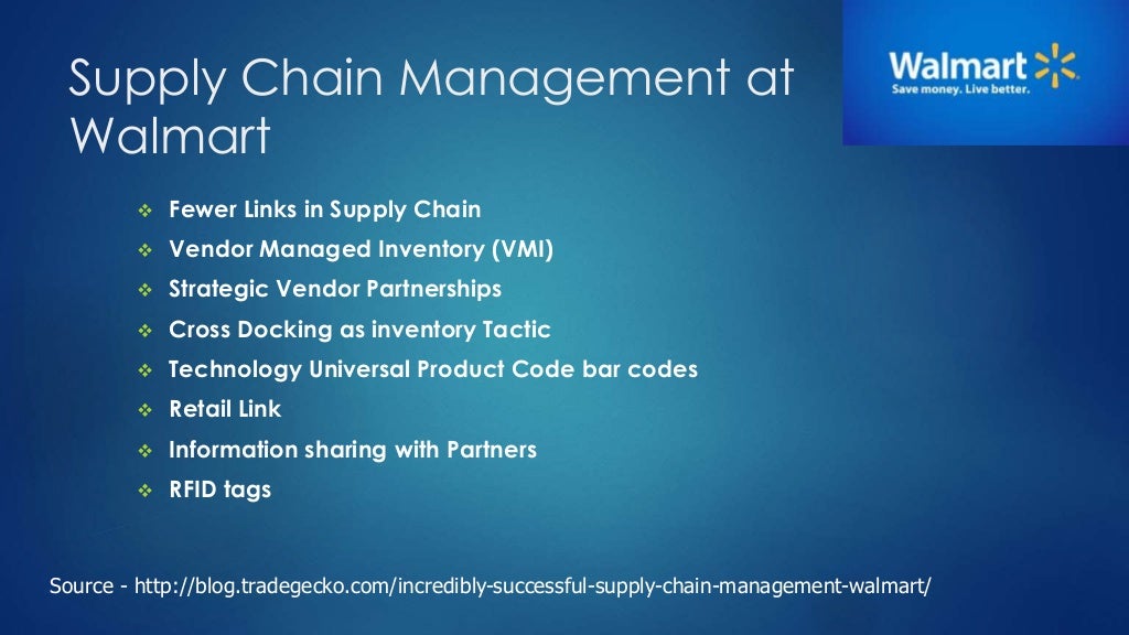 Supply Chain Management Walmart