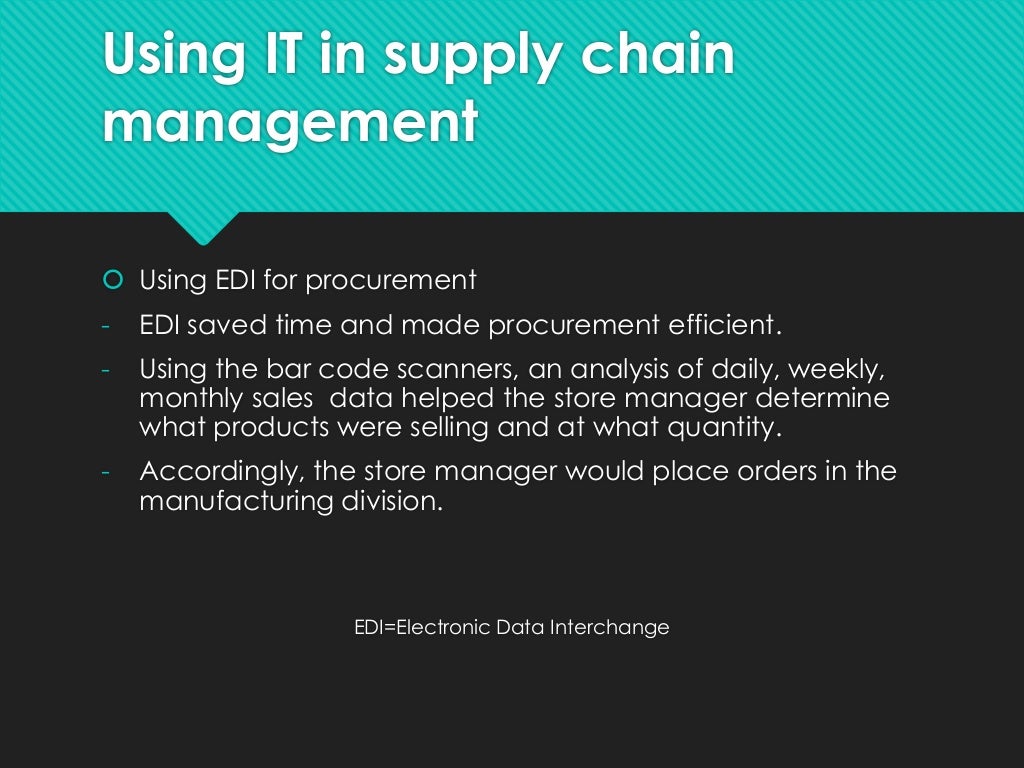 Walmart Supply chain management