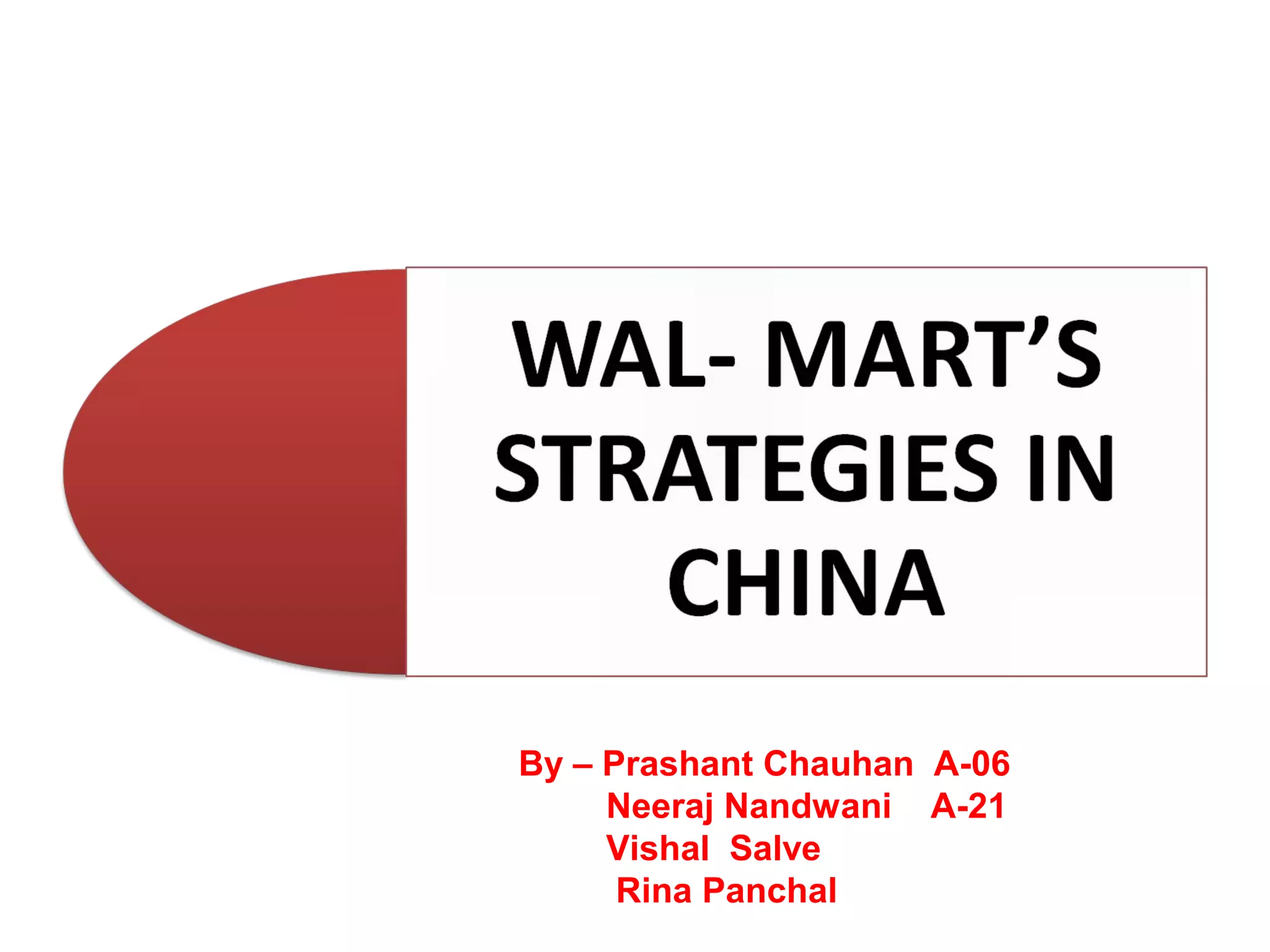 By – Prashant Chauhan A-06
Neeraj Nandwani A-21
Vishal Salve
Rina Panchal