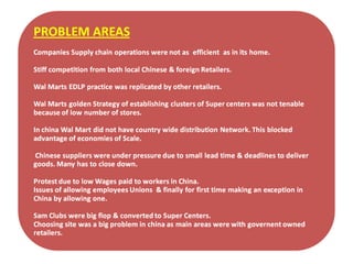 Wal mart strategies china- prashant
