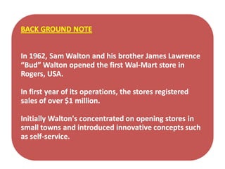 Wal mart strategies china- prashant
