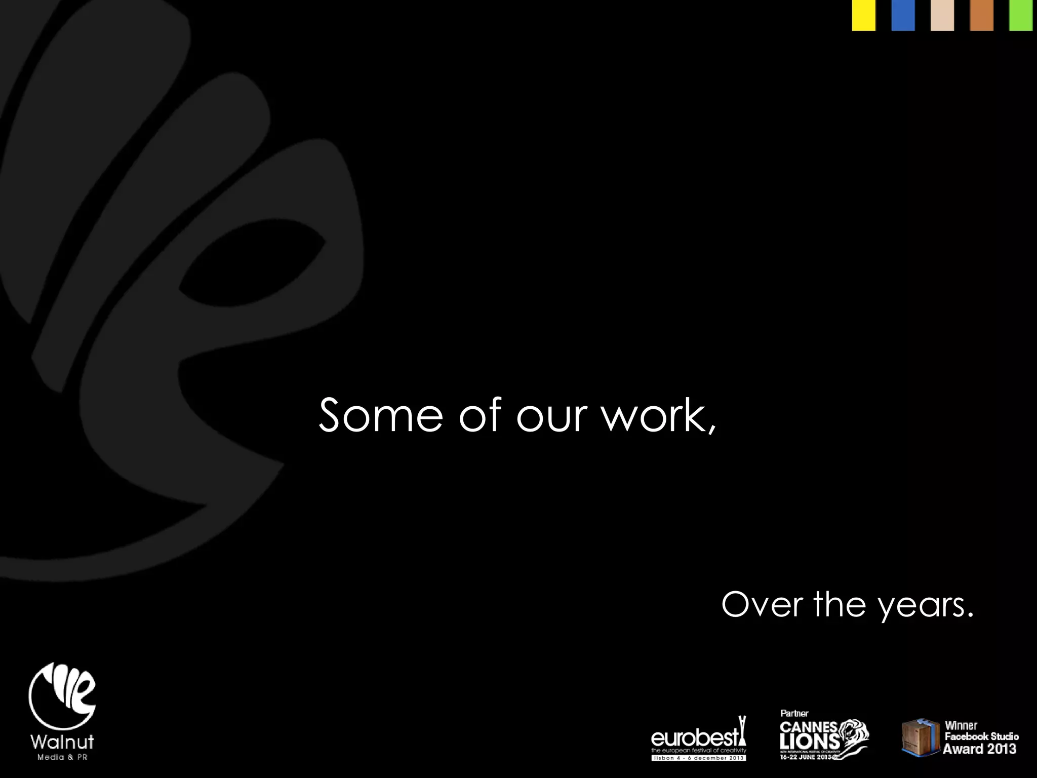 Some of our work, 
Over the years.  