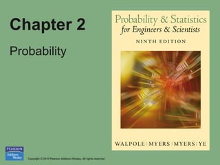 Copyright © 2010 Pearson Addison-Wesley. All rights reserved.
Chapter 2
Probability
 