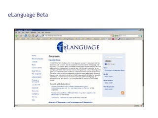 eLanguage Beta 