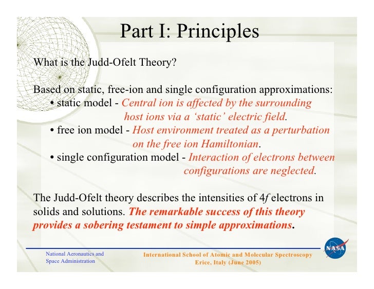 judd ofelt theory principles and practices judd ofelt theory