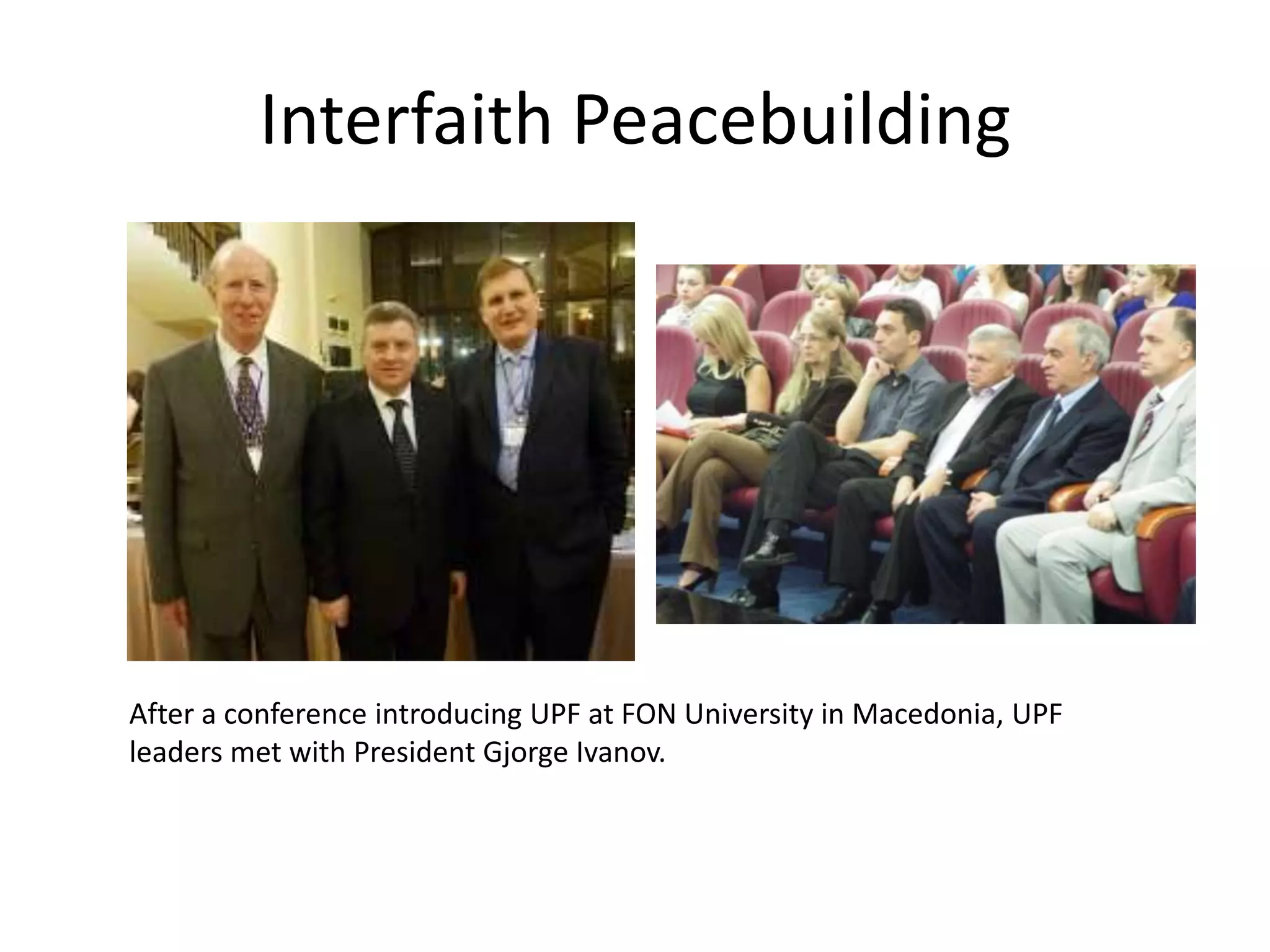 Asian Leadership Conferences
• India: India’s Perspective on the Nepal Peace Conference
• Nepal: Democracy, Peace and Development
• Philippines: Universal Principles of Peace and Leadership
• Thailand: Peace, Development and Transformational Leadership
• Thailand: Asian Media Conference
• Thailand: New Paradigms for Education and Good Governance
• Thailand: Towards Unity, Peace and Prosperity
Thailand
PEACE EDUCATION
 