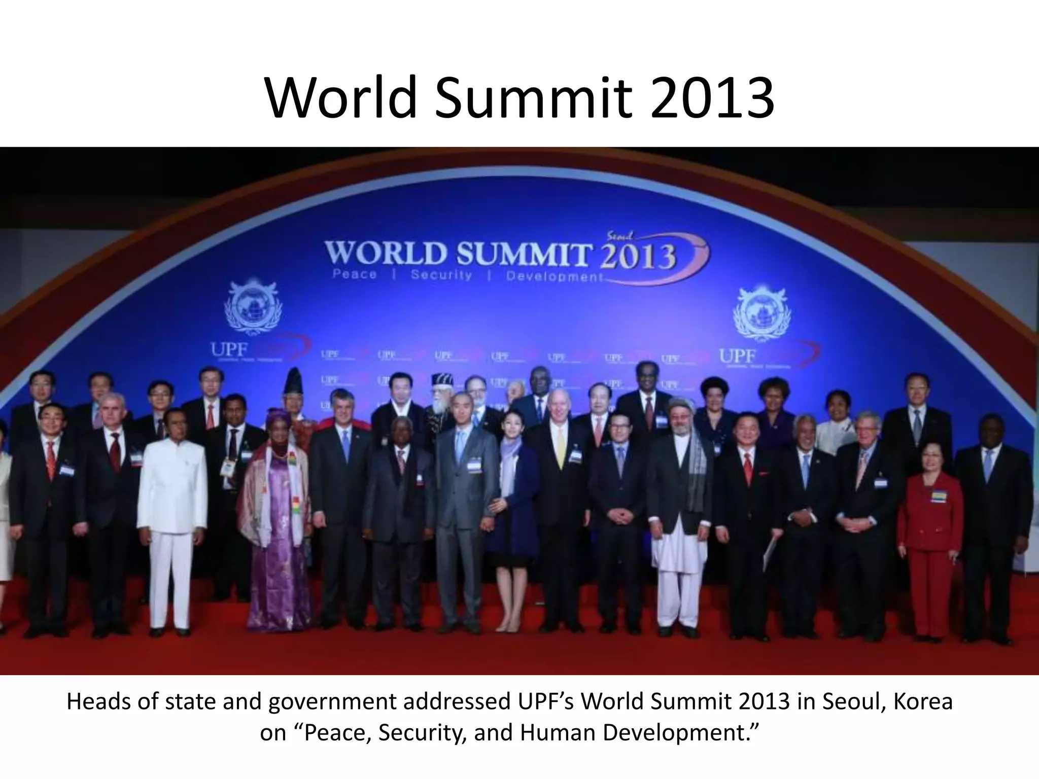 First Ladies High-Level Forum in New York:
Building Bridges for Peace and Health Disability
UN RELATIONS
 