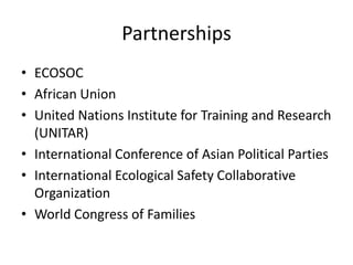 Africa Day and the 50th Anniversary of the establishment of
the African Union / Organization of African Unity
UN Secretary-General Ban Ki-moon addressed the celebration in New York.
UN RELATIONS
Australia
Russia
UK
US
 