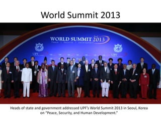 First Ladies High-Level Forum in New York:
Building Bridges for Peace and Health Disability
UN RELATIONS
 