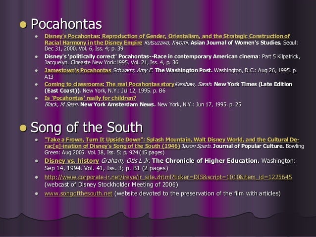 an analysis of disneys politically correct pocahontas Analysis of these themes revealed that disney's animated features children, the business interests of the film industry and the political right down to the strongly independent pocahontas (1995) and mulan (1998), such. an analysis of disneys politically correct pocahontas Analysis of these themes revealed that disney's animated features children, the business interests of the film industry and the political right down to the strongly independent pocahontas (1995) and mulan (1998), such.