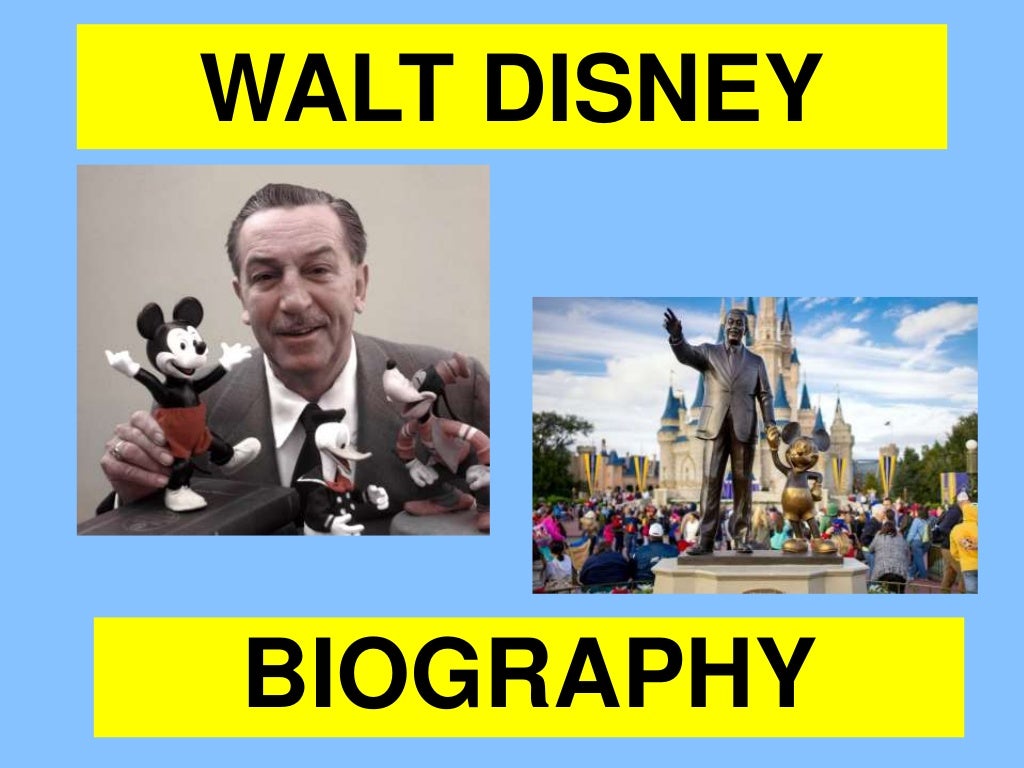 walt disney biography ppt