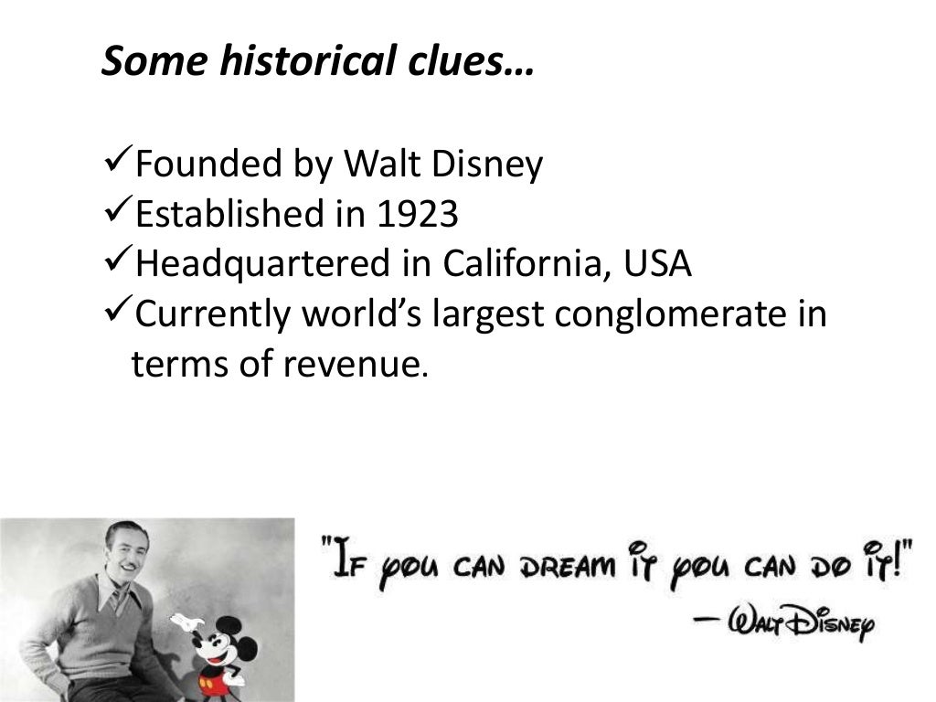 Walt disney case study