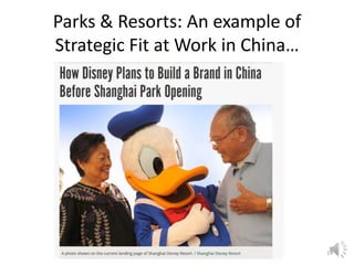 Parks & Resorts: An example of
Strategic Fit at Work in China…

19

 