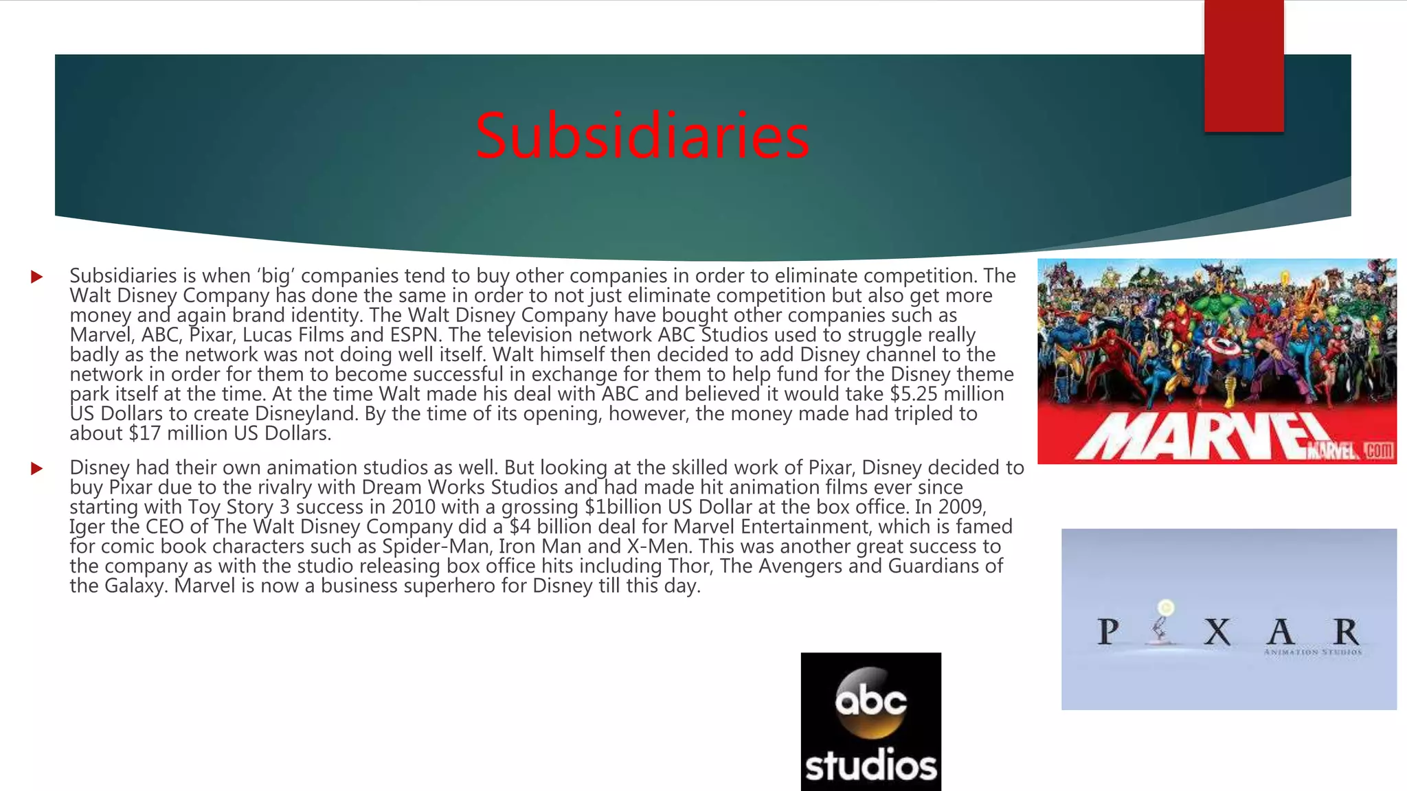 The Walt disney company and The BBC | PPTX