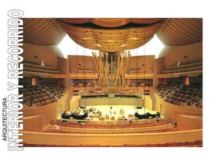 INTERIOR Y RECORRIDO ARQUITECTURA   