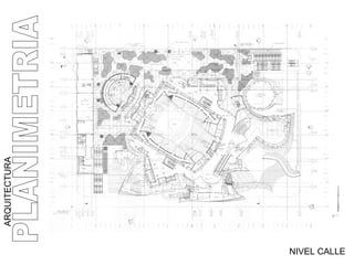 ARQUITECTURA NIVEL CALLE PLANIMETRIA 