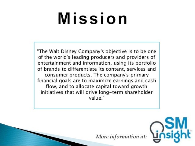 Walt disney mission statement