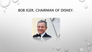 BOB IGER, CHAIRMAN OF DISNEY.
 