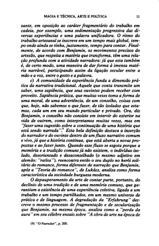 Walter benjamin   magia e técnica, arte e política