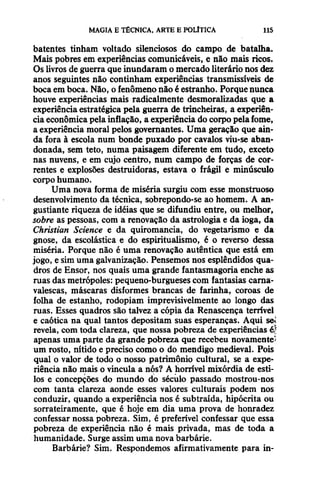 Walter benjamin   magia e técnica, arte e política