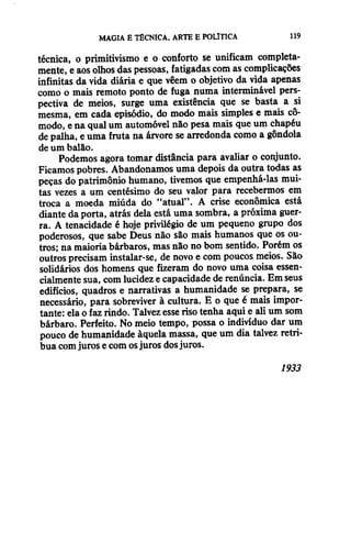 Walter benjamin   magia e técnica, arte e política