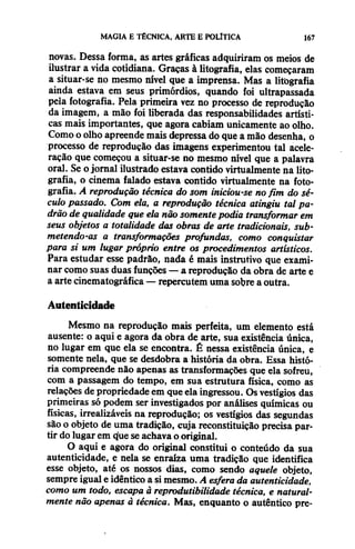 Walter benjamin   magia e técnica, arte e política
