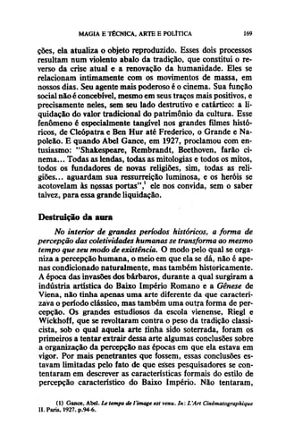 Walter benjamin   magia e técnica, arte e política