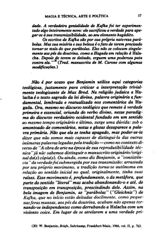 Walter benjamin   magia e técnica, arte e política